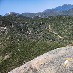 The harrowing view from the Saddleback Cliffs.