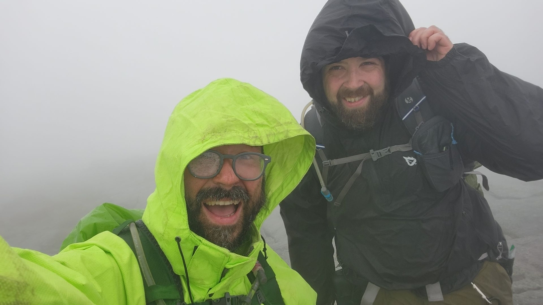 driving wind and rain on Al