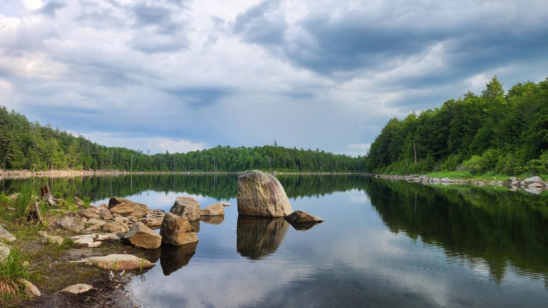 rocks in the water