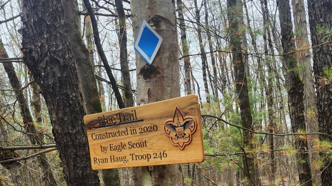 Blue trail blaze