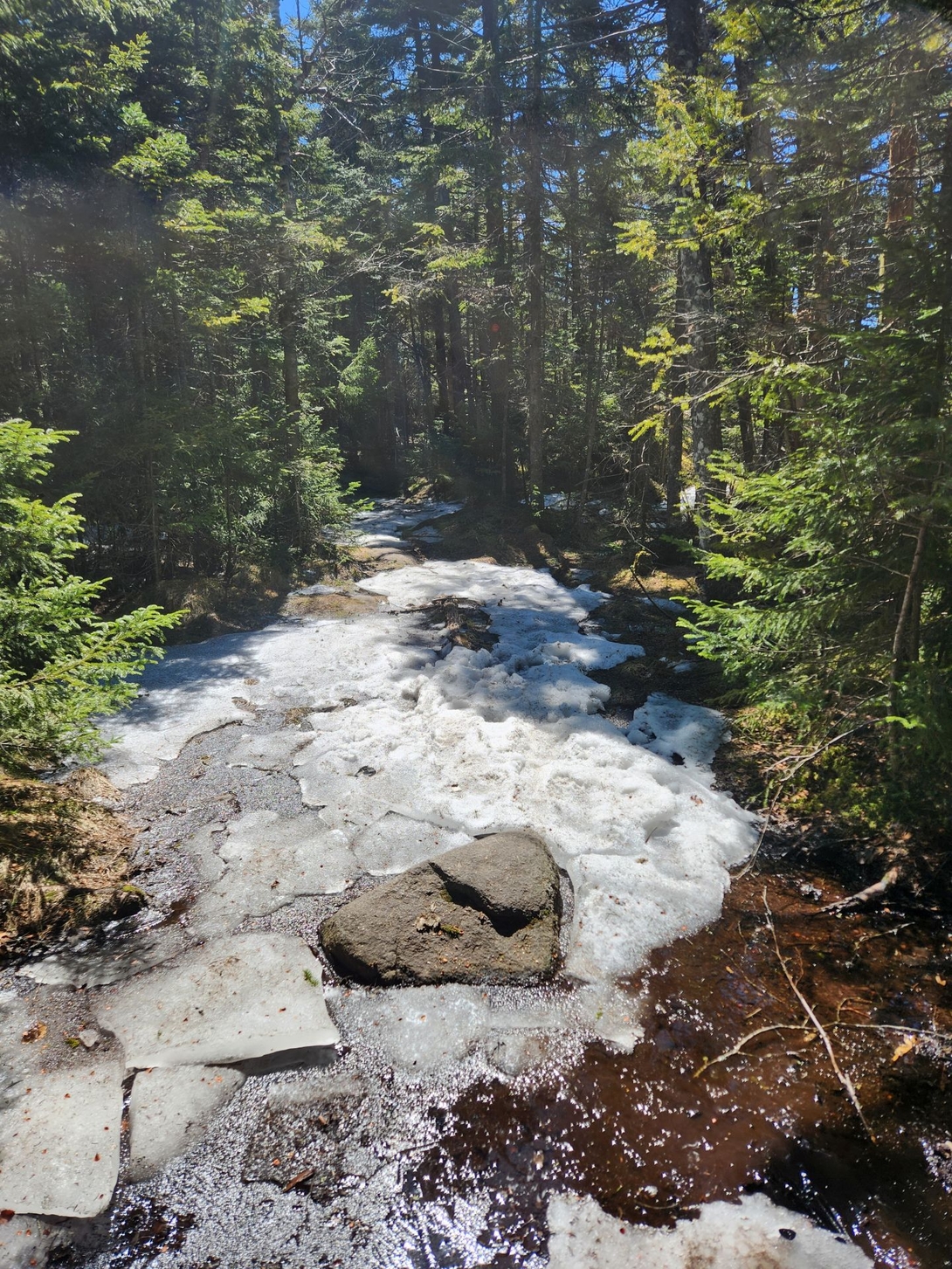 ice on the summit