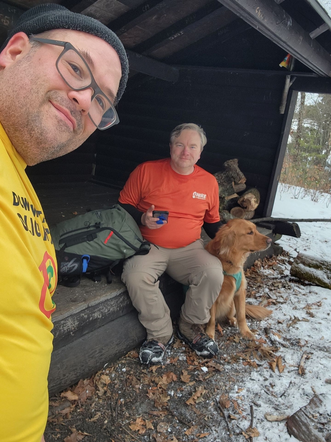 snack at the leanto