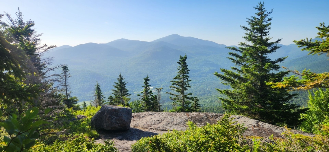 near the summit