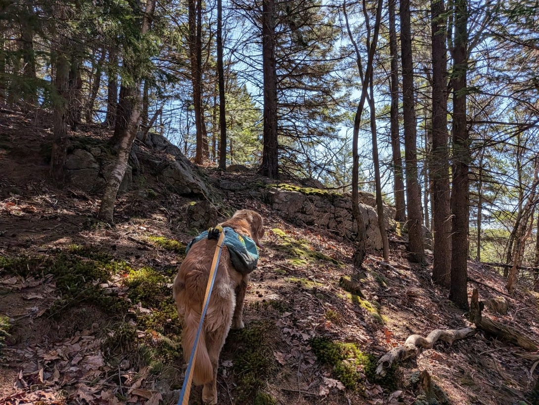 out past the headwall